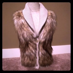 Faux fur vest